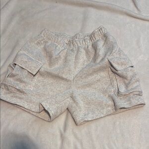 Women's Casual Light Gray Cargo Shorts